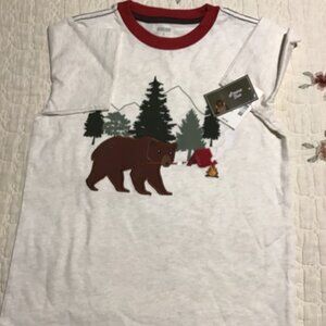 NWT Gymboree Boy's Embroidered Camp/Bear Themed Top--Size 6